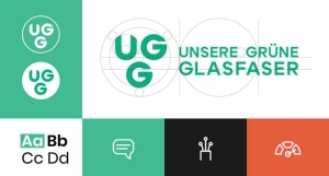 Neues Logo für Unsere Grüne Glasfaser (UGG) - Saint Elmos kreiert neues Logo für das Unternehmen Unsere Grüne Glasfaser – Foto: Unsere Grüne Glasfaser